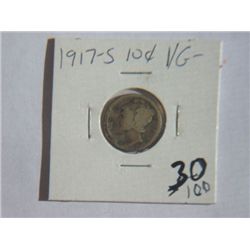 1917-S MERCURY DIME