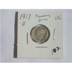 1917-D MERCURY DIME