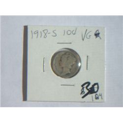 1918-S MERCURY DIME