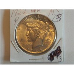 1922 P PEACE DOLLAR