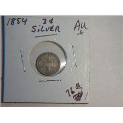 1854 3 CENT SILVER
