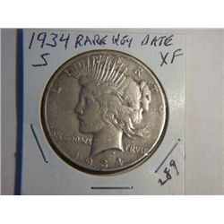 1934-S PEACE DOLLAR
