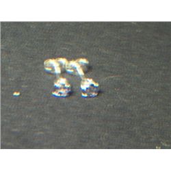 TANZANITE PLATNIUM OVERLAY SILVER EARRINGS (2)