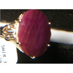 14k GOLD RUBY SOLITARE RING SIZE 7