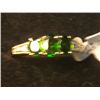 Image 1 : 10k GOLD RUSSIAN CHROME DIOPSIDE RING SIZE 7.5