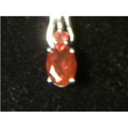 PLATNIUM OVERLAY SILVER MEXICAN FIRE PENDANT WITH CHAIN