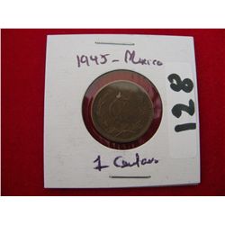 Mexico 1945 1 Centavos coin