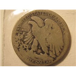 1917 -S Walking Silver Liberty Hald Dollar