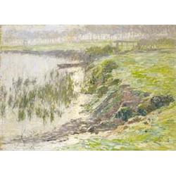 EMILE CLAUS 1849-1924 Belgische School:LEIEBOORDEN (1894)
