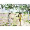 Image 1 : ERNEST WELVAERT 1880-1946 Belgische School:MOEDER EN KINDEREN IN DE BLOEIENDE BOOMGAARD