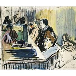 RAOUL DE MATHAN 1874-1938 Franse School:AU PROCÈS