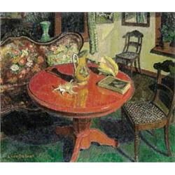 LÉON DE SMET 1881-1966 Belgische School:MIJN INTERIEUR (CA. 1935-1940)
