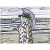 Image 1 : ARMAND VANDERLICK 1897-1985 Belgische School:WANDELING LANGS HET STRAND