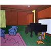 Image 1 : VALERIO ADAMI 1935- Italiaanse School:INTERNO CON PIANOFORTE (1968)