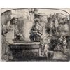 Image 1 : Rembrandt, Christ and the Woman of Samaria: An Arched Print
