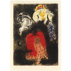 Marc Chagall, Frontispiece – Moses and the Tablets of the Law
