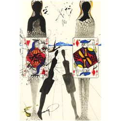 Salvador Dali, Alice's Adventures in Wonderland: The Queen’s Croquet Ground