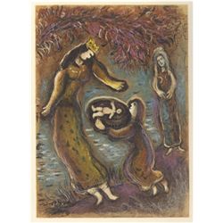 Marc Chagall, The Story of the Exodus: Pharaoh's Daughter and Moses