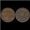 Image 1 : 1924E/F Germany 2pf UNC 2Pcs. (COI-9805)