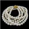 Image 2 : White Small Saltwater Pearl Necklace (JEW-250)