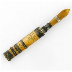 Handcarved Bone Knife & Scarab (ANT-1140)