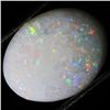 4.35ct Flashy White Opal Cabochon (GEM-31172)