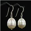 Saltwater Baroque White Pearl Earrings (JEW-250B)