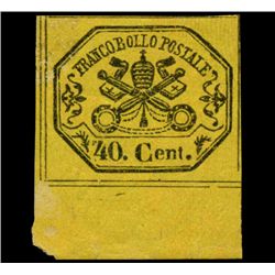 1867 Papal States 40b Stamp MINT Hinged (STM-1072)