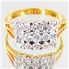 17.1twc Lab Diamond Gold Vermeil Ring (JEW-3523)
