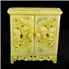 Chinese Handcarved Bone Double Gem Box (CLB-847)