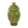 Rare Green Thai Jade Lidded Vase  (DEC-365)