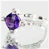 Image 2 : 18.41twc Purple Amethyst Diamond 14k Gold Ring (JEW-3401)