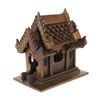 Teak Handcarved Spirit House on Base (CLB-208)
