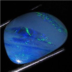 4.72ct Australian Black Opal Doublet Full Fire (GEM-36150)