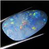 5.75ct Australian Black Opal Doublet Full Fire (GEM-36586)