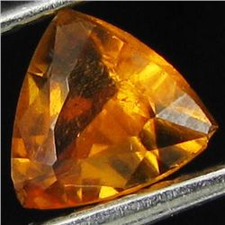 0.6ct Mandarin Orange Clinohumite Tajikistan  Trillion (GEM-43969)