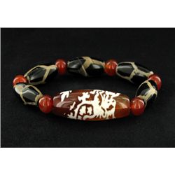 Tibet Dzi Bead Bracelet (ANT-1660)