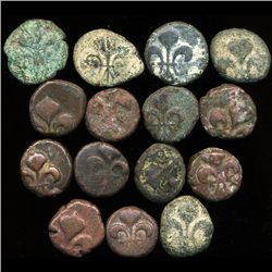 1800s Indo-French Bronze Coin Hi Grade (COI-5779A)