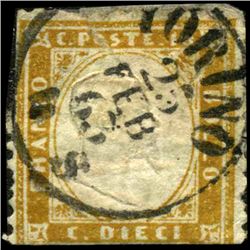 1862 RARE Italy 10c Stamp (STM-1181)