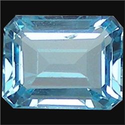 5.14ct Natural Sky Blue Octagon Topaz (GMR-1021)