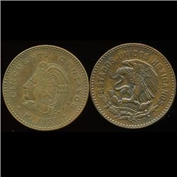 1957 Mexico 50c AU (COI-10094)