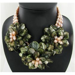 1380ct MOP & Pearl Necklace (JEW-3651)