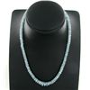 80twc Aquamarine Silver Necklace Appr Est $9k (JEW-3314)