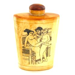 Kamasutra Chinese Bone Snuff Bottle (CLB-941)