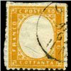 Image 1 : 1862 RARE Italy 80c Stamp on Piece (STM-1184)