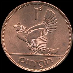 1965 Ireland 1p MS66+ (COI-10184)
