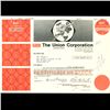 1970s Union Corp Racing Stock Certificate Scarce Orange (COI-3406)