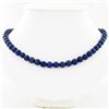 190ct Natural Lapis Beads Silver Clasp  (JEW-3800)