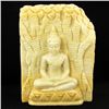 Hand Carved Petrified Wood Thai Buddha (ANT-1913)