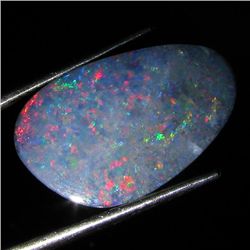 4.6ct Australian Black Opal Doublet Full Fire (GEM-36282)